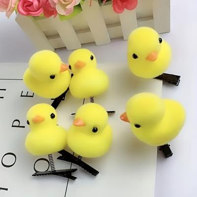 1Pcs Little Yellow Duck Hairpin Cute Spring Hair Accessories Girls Children Kawaii Hairpins Decoration Funny Christmas Gifts