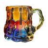 Guitar Art Mug 11oz Musical Coffee Cup 3D Guitar Shaped Glass Mug Painted Collection Gifts for Music Lovers