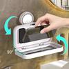 Rotatable Bathroom Phone Holder Suction Cup Wall Mounted Phone Case  Shower Use