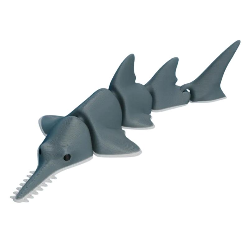 Αρθρωτά 3D Εκτυπωμένα Διακοσμητικά Θαλάσσια Ζώα Καρχαρίας Φάλαινα Πιγκουίνοι Φιγούρες Με Εύκαμπτες Αρθρώσεις Για Γραφείο Ράφι Διακόσμηση Τέχνης