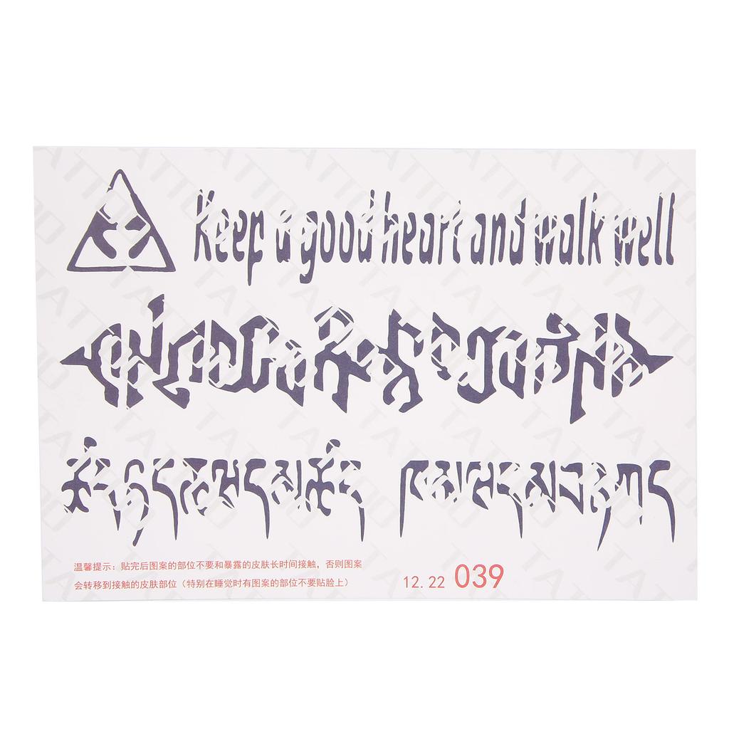 Temporary Tattoo Stickers Portable Waterproof Unisex Exquisite Tattoo Sticker Accessory