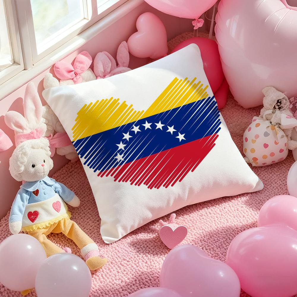 Aesthetic Art Venezuela Cushion Cover Pattern Printed Pillowcase For Living Room Sofa Cushion Cover & Bedroom Decor