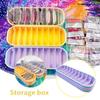 Gradient Color  Packets Storage Box 10 Grids  Art Bead Storage Case   Art