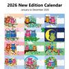 2026 Gem Art Desk Calendar 12-Month Planning Decoration, Personal Time Management Planner Goals Appointments Organizer