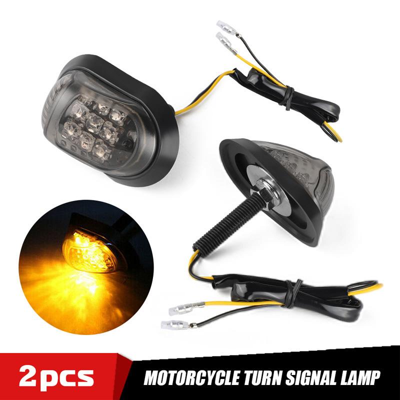 9 LED Motorcycle Flush Mount Led Turn Signals Flash Indicators Blinker Lamp Universal For Honda Yamaha Cafe Racer Motorbike