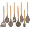 Silicone Wooden Handle Kitchenware Non-stick Cookware Kitchenware Set  Spoon Spatula Cooking Spatula Spoon Tool Utensils