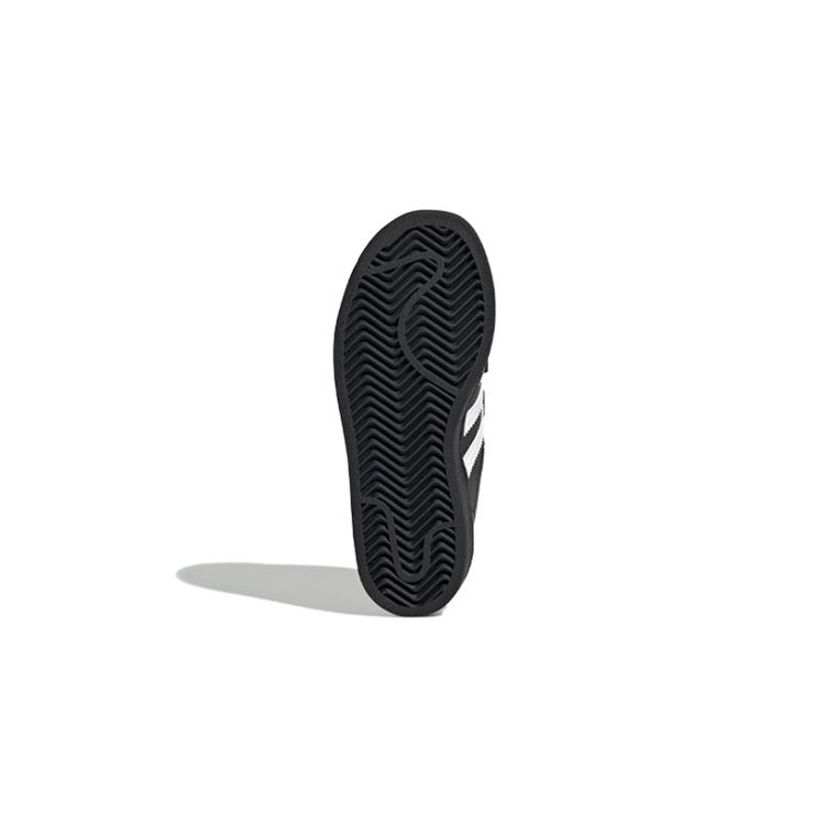 adidas Originals SUPERSTAR Fashion Anti Kick Low Top Skateboard Shoes Black White Children Aged 3 7 Years Old EF4840