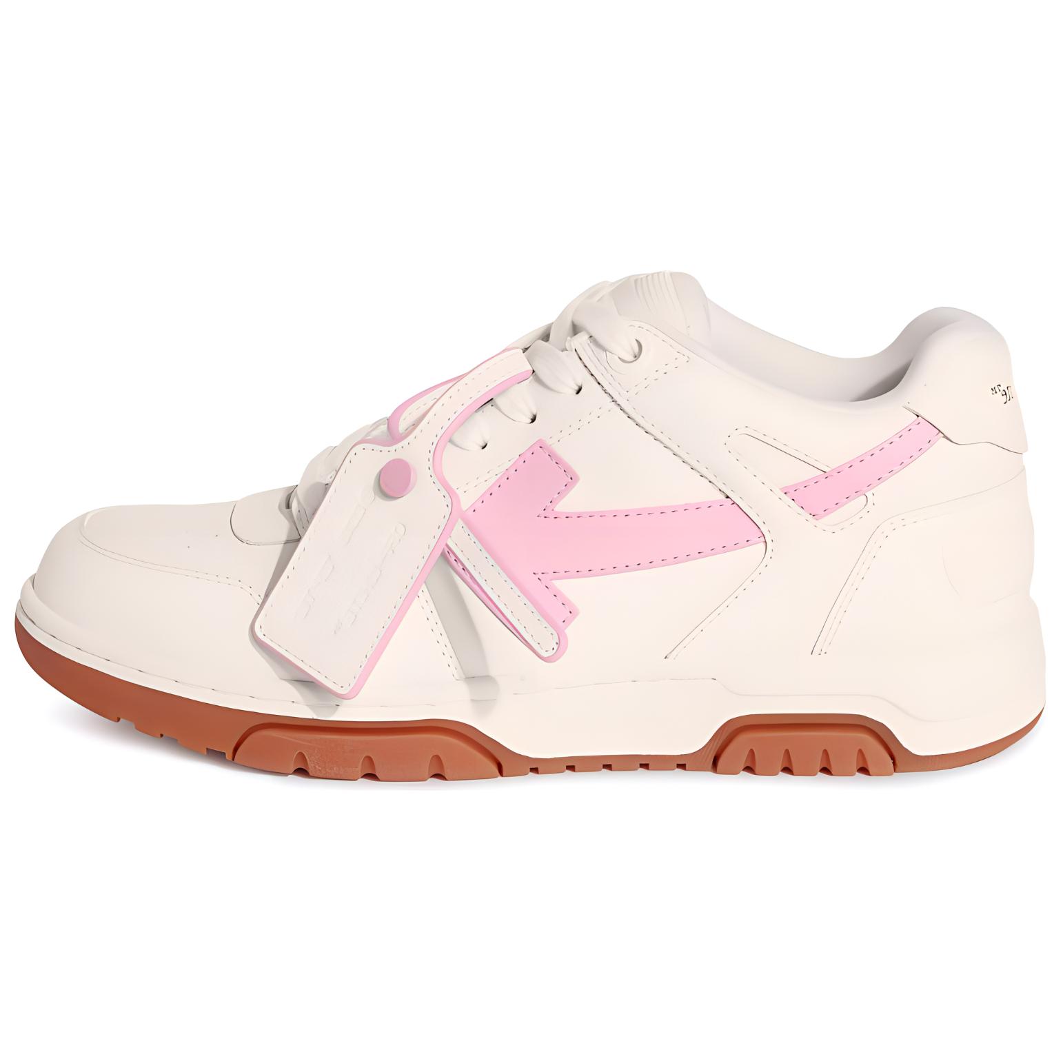 

Off-White Женские кроссовки Out of Office Белый Светло-розовый Камедь OWIA259F24LEA001-013B 35