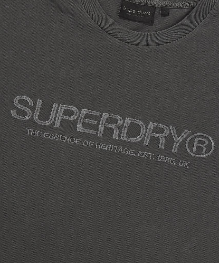 Syupeodeulai Logo Washed Short Sleeve T-Shirt Charcoal Sduiscq14Chl