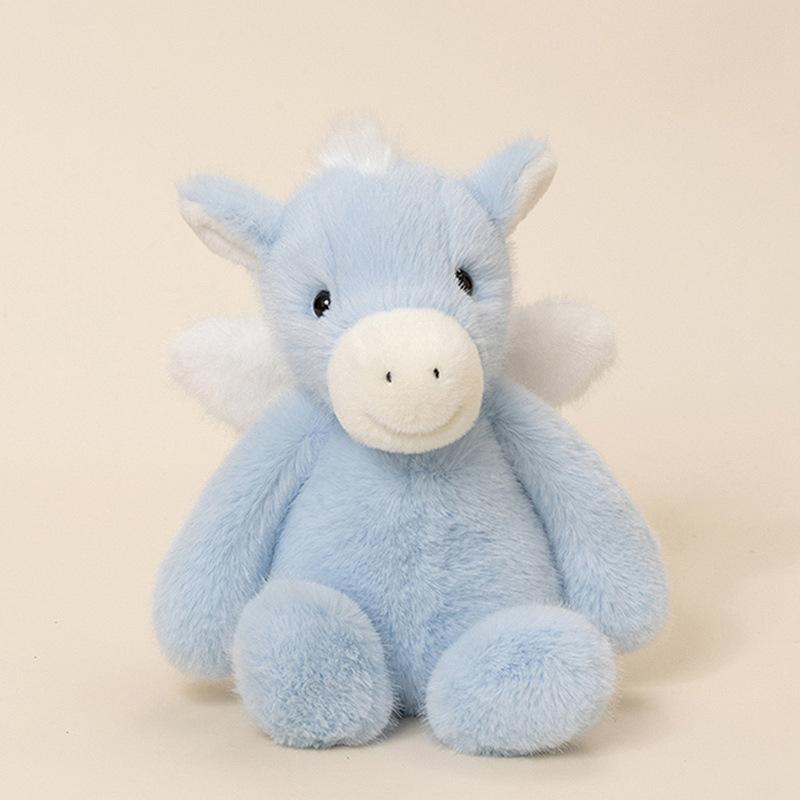 

Cute cute little pegasus doll plush toy zodiac horse doll girl soothing rag doll birthday gift 23cm（0.16kg）