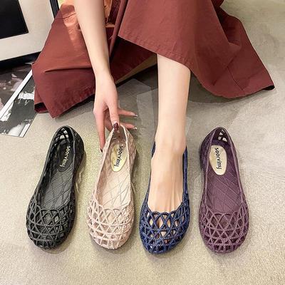 Scarpe da infermiera estive da donna traforate antiscivolo basse - Suola morbida, traspiranti, a punta chiusa, scarpe in gelatina