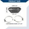 Hihaha Motorcycle Muffler Heat Guard with Clamp / Exhaust Pipe Head Shield Cover /