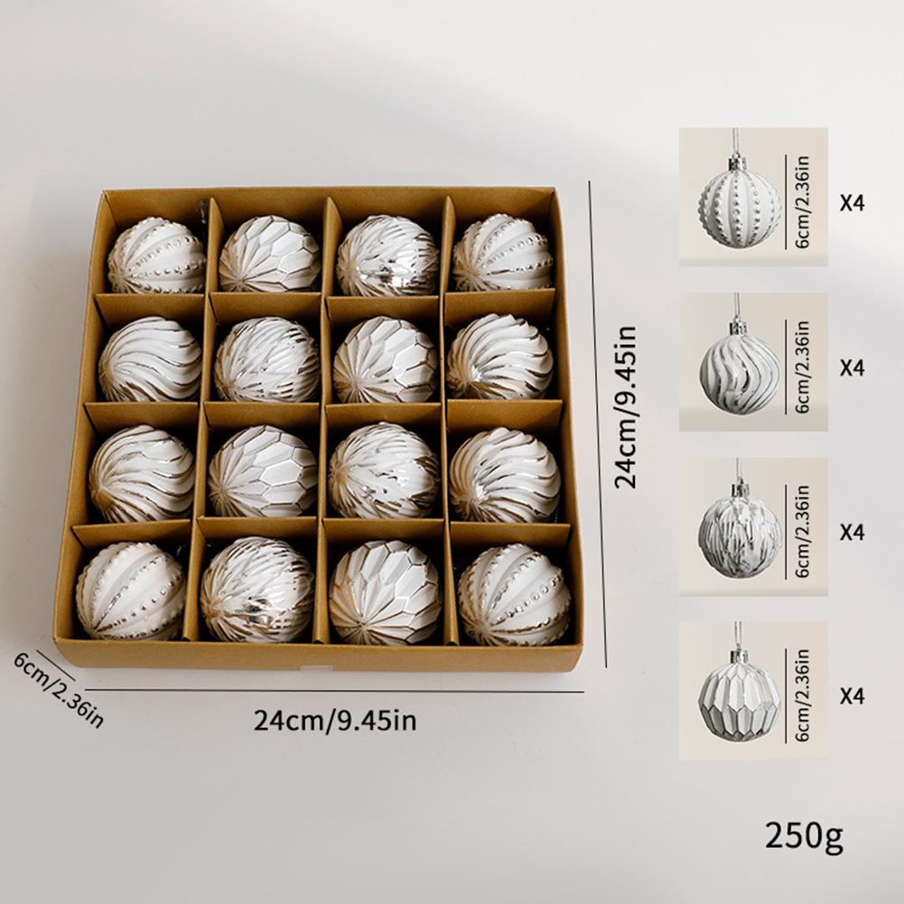 9/16pcs 6/8cm Christmas Ball Decoration Set Colorful Ornaments For Festive Trees Christmas Party Decorations