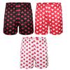 Pánské saténové boxerky Silk Sleepwear Spodní prádlo Šortky s potiskem srdce Lounge Beach šortky