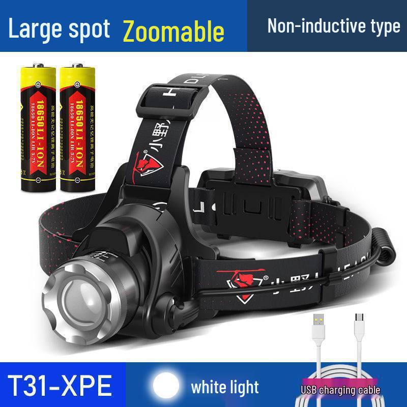 Rechargeable Headlamp: Super Bright, Head-Mounted Flashlight for Outdoor Night Fishing