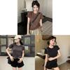 Cotton Short Sleeve T Shirt For Women With Slim Fit And Round Neck Summer Casual Style