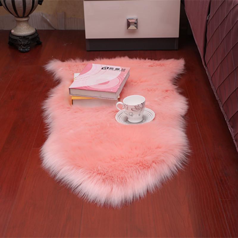 Imitation Australian Wool Plush Carpet Sofa Cushion & Bay Window Mat