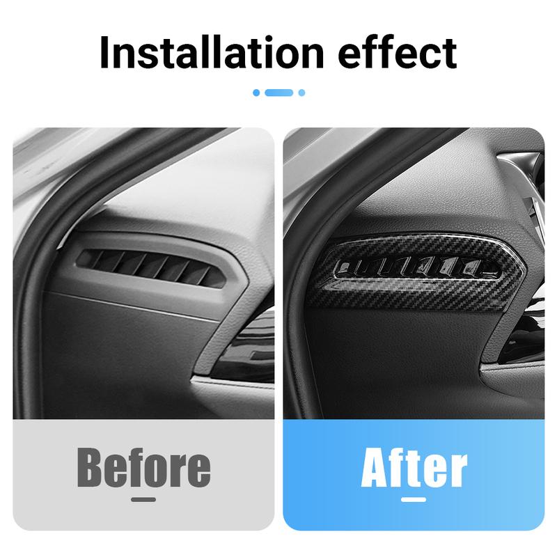 ABS Car Center Console Air Conditioner Vent Outlet Cover Trim Stickers For Toyota Camry XV70 2018