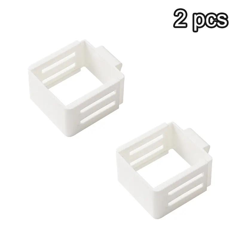 

2pcs Adjustable Fridge Door Bins Secure-Clasp Storage Containers for Refrigerator, Pantry & Kitchen Organization Household