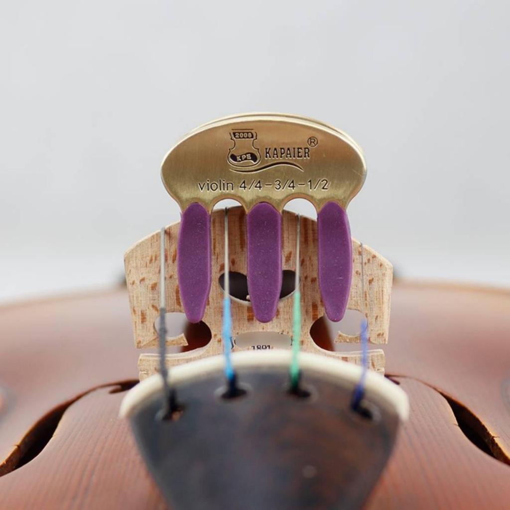 Metal Violin Mute Lowers Volume Practice Maximum Dampening Sound Dampener Cello