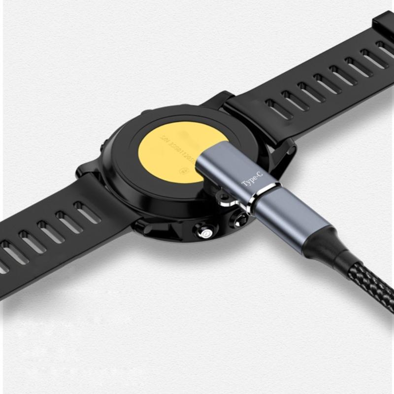 Type C/8Pin/5Pin/DC5521 Charging Adapter for 7/6/5 Smartwatches for Efficient and Stable Power Supply