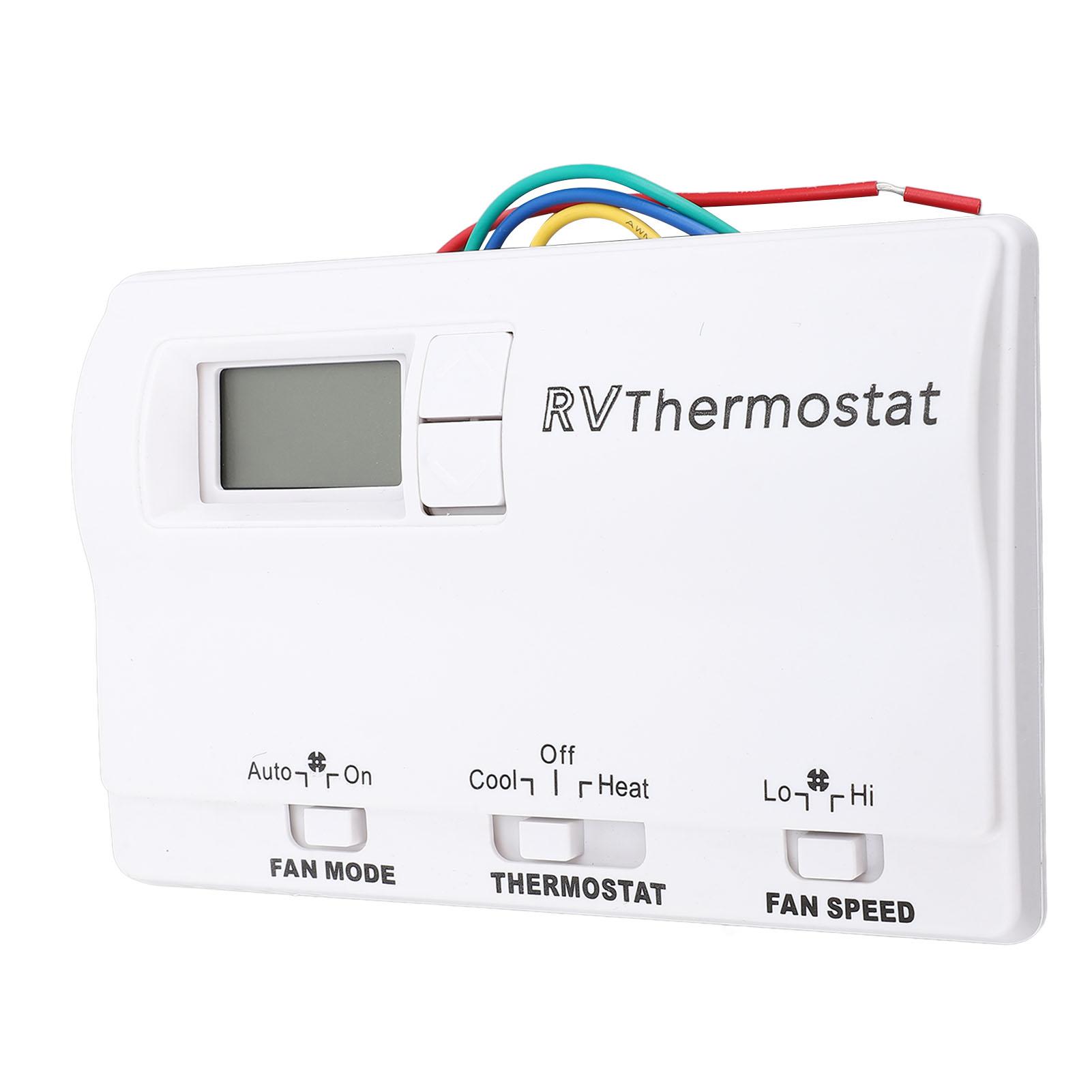 

RV Digital Thermostat 3 Adjustment Modes Heating Cooling Wall Mounted Thermostat 83303362 for Coleman білий