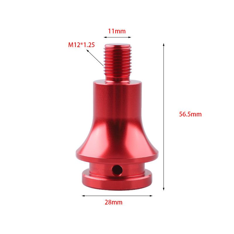 Universal Car Manual Gear Shift Knob Adapter Aluminum Alloy For M 12x1.25 Thread