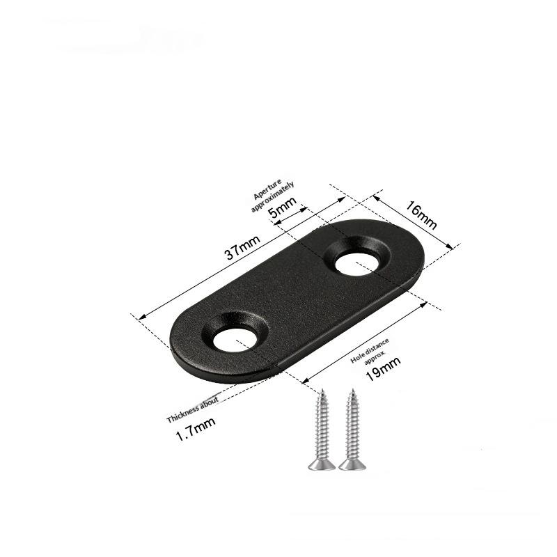 10 Stück Edelstahl Flachplatte Gerades Winkelstück Flache Metall-Winkelstütze Winkel Universelle Reparaturplatte Stütze Möbelstütze Verbin