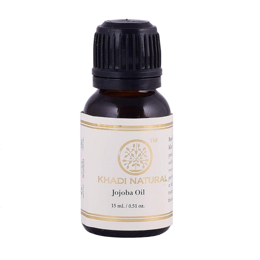 KHADI NATURAL Jojoba Essential Oil 10 Ml Pure Multipurpose Skin And Hair Moisturizing Care Pack Of 1
