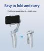 AI Face Tracking Three-Axis Handheld Mobile Stabilizer for Video and Live Streaming