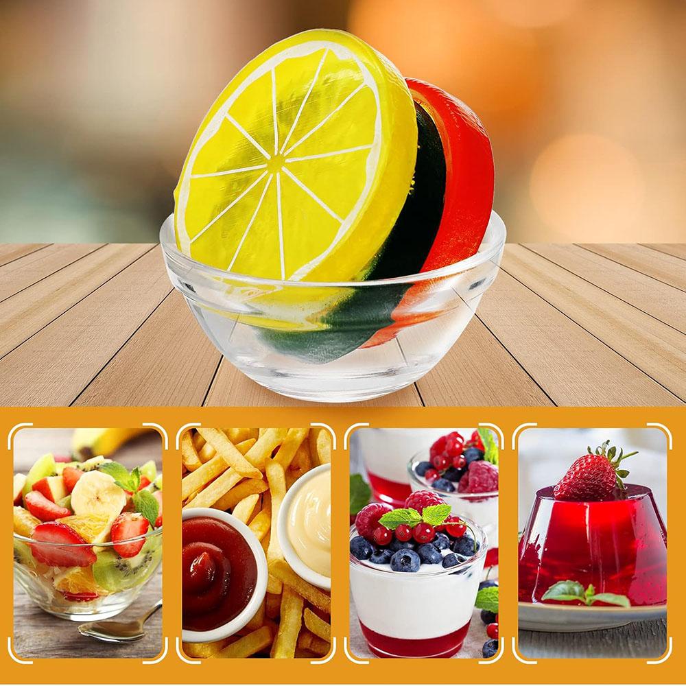 10Pcs Small Glass Bowls Soy Sauce Dipping Bowls Clear Prep Bowls Stackable Serving Bowls for Ramekins Snack Fruit Dips Dessert