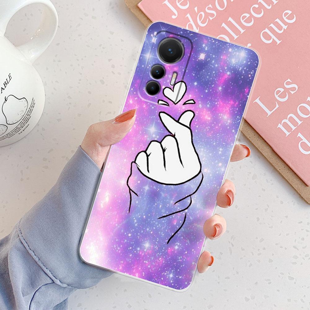For Xiaomi 12 Lite Case Back Cover For Xiaomi 12 Lite 5G Girls New Clear Phone Funda Soft Silicone Case For Xiaomi 12 Lite Coque