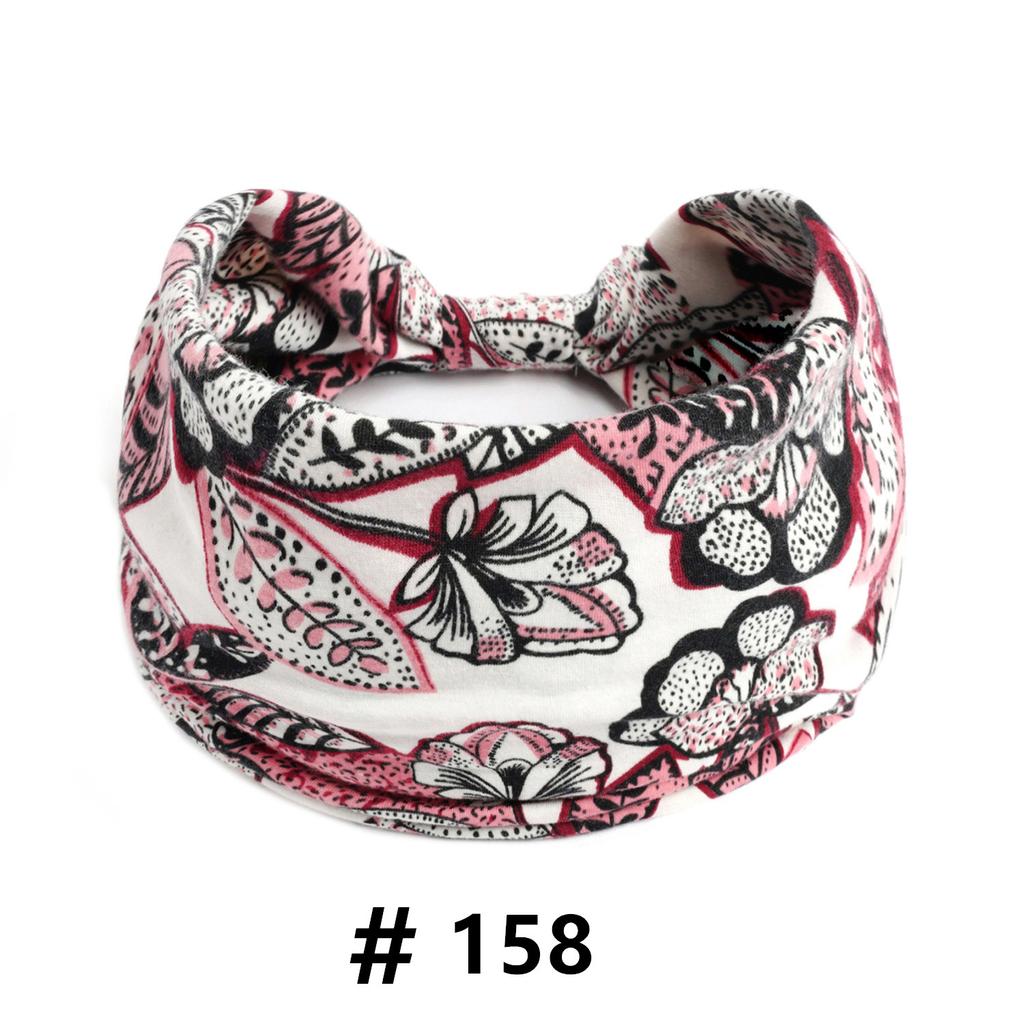 Tiaras Boho para Mulheres Algodão Tiara Larga Elástica Faixa de Cabelo Antiderrapante Treino Yoga Corrida Turbante Envoltório de Cabeça Acessórios de Cabelo