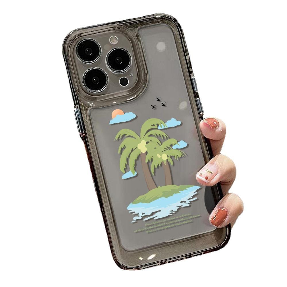 Island Coconut Apply to iPhone17promax Mobile Phone Case 16 Summer 15/14 Apple 12 All Inclusive 13 Fine Pores x