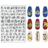 KT Cat & Mickey Mouse Anime Nail Art Stamping Plate for Beginners