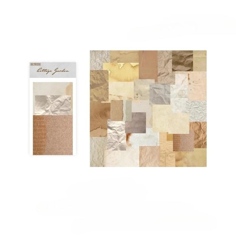 60 Sheets Vintage Collage Scrapbooking Journal Material Paper Card Making DIY Retro Source Paper Creative Memo Stationery