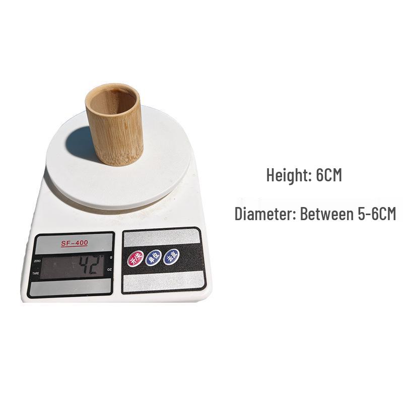Mini Carbonized Bamboo Cup Set: Small Bamboo Tea, Water, or Beer Cups
