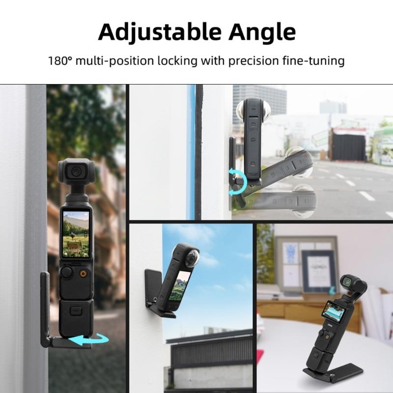Multi Angle Magnetic Mounting Stand for Pocket 3 Camera Featuring Collapsible Stand Design and Anti Slip