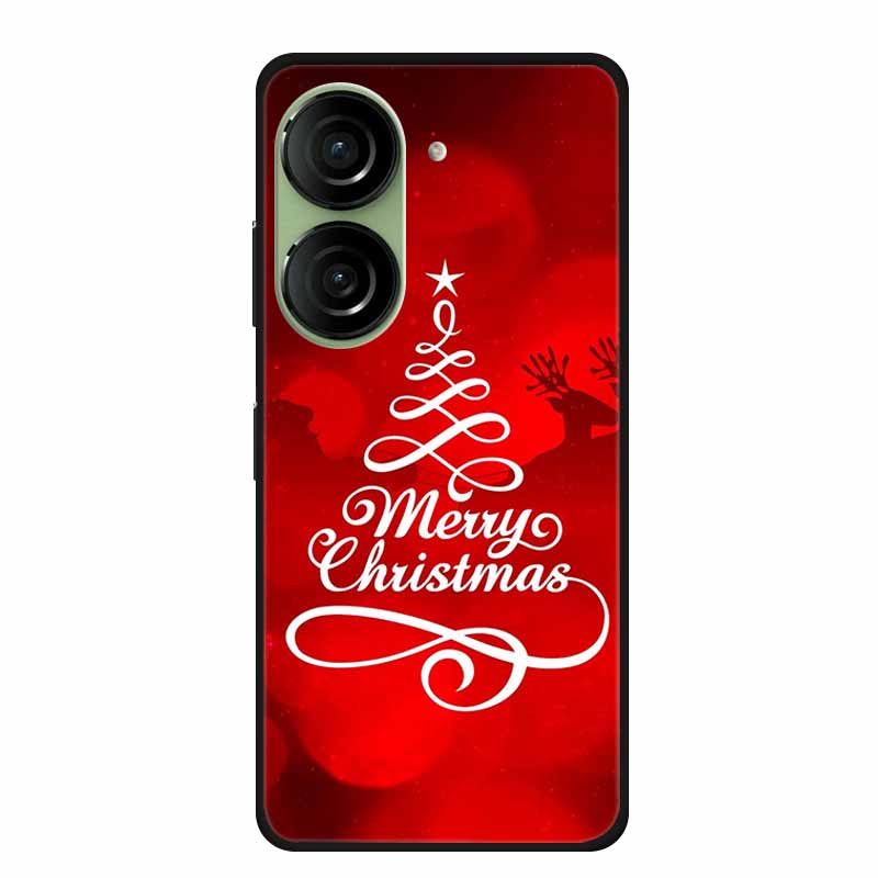 Christmas Phone Case For Asus Zenfone 10 5G AI2302 Cases Soft Silicone For Asus Zenfone 9 AI2202 Shockproof Cover Bumpers Funda