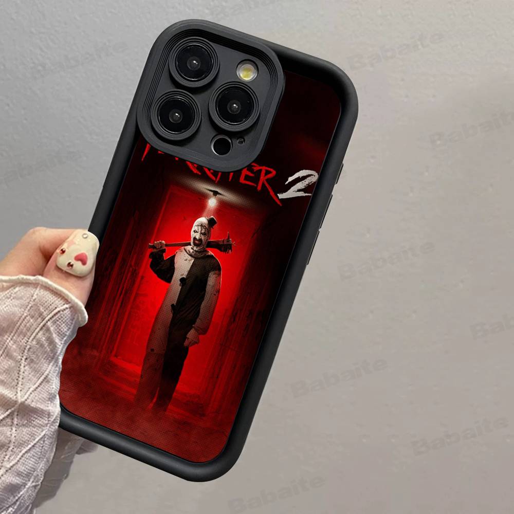 

Popular Horror Movie T-Terrifier Phone Case For IPhone 17 16 15 13 11 12 14 Pro Max Plus Silicone Cover Shell iPhone 17 Air
