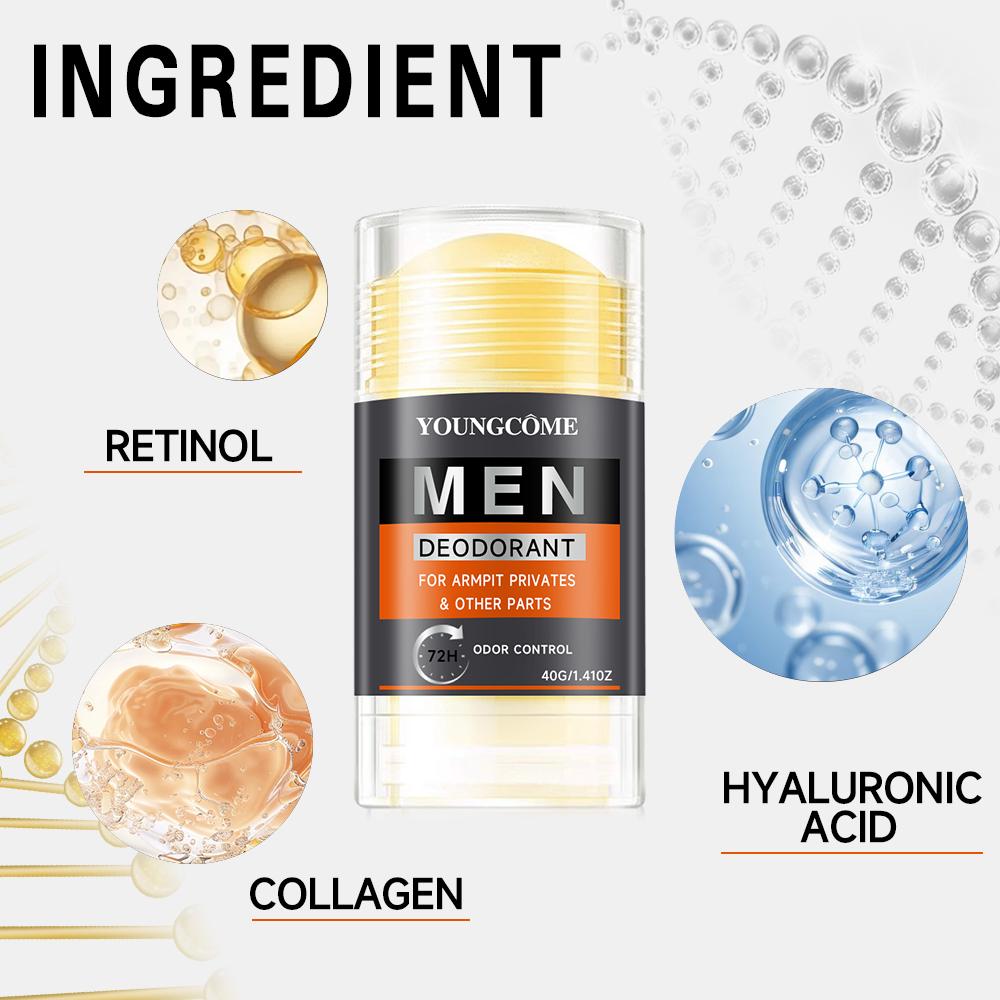Men Odor Removing Cream Underarm Bad Smell Sweat Prevention Armpit Refreshing Antiperspirant Long Lasting Deodorant Body Care