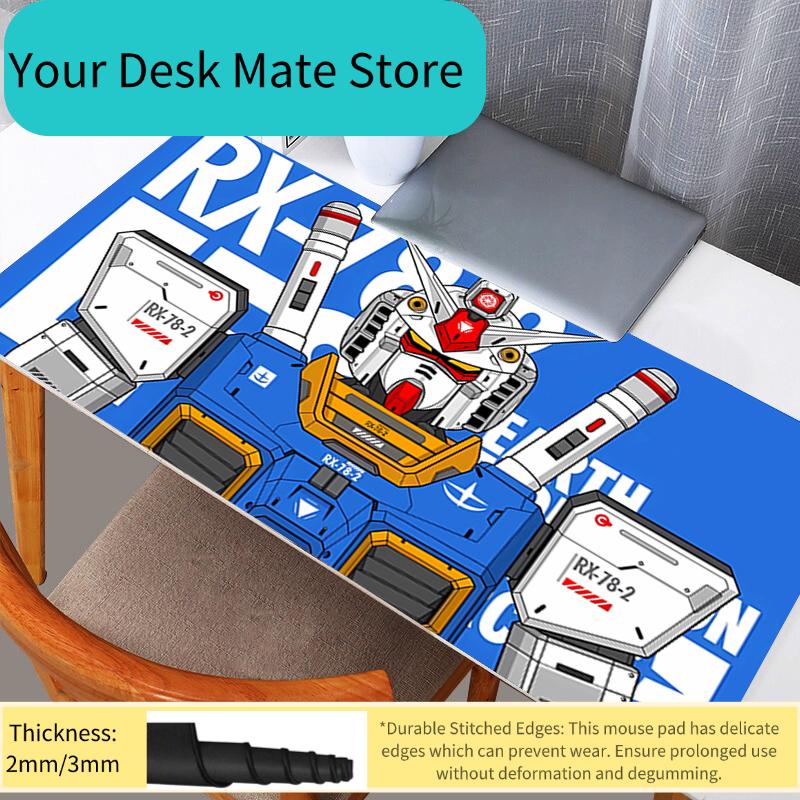 leather Mouse Pads Gundam Mouse Pad Gaming Large Dywan Gamer Keyboard Desk Mat Table Carpet Mousepad XXL For Computer