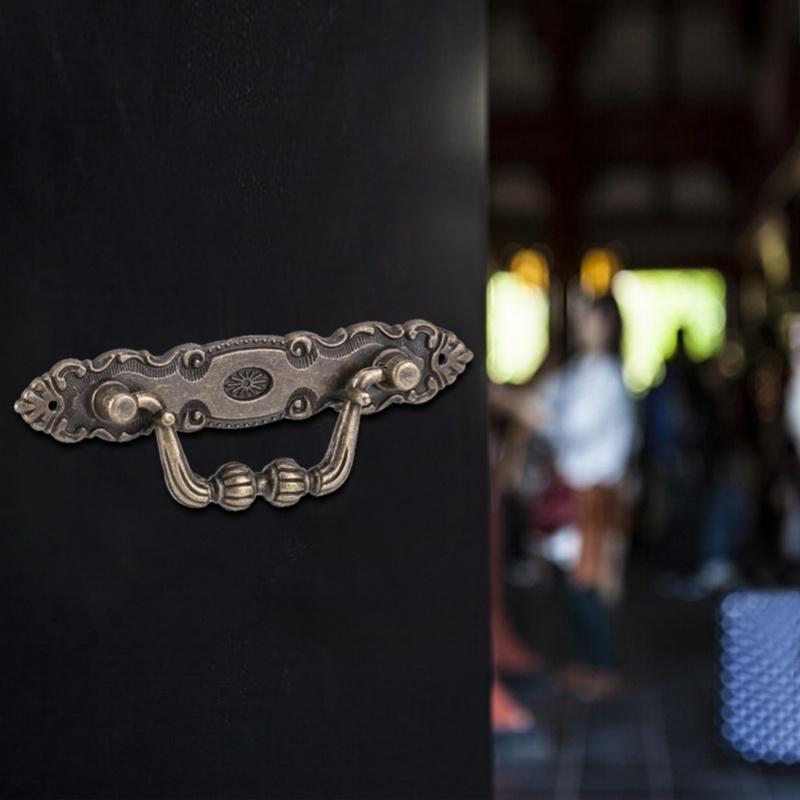 4 Packs Iron Furniture Drawer Cabinet Desk Door Handle Hardware Home DIY Decor