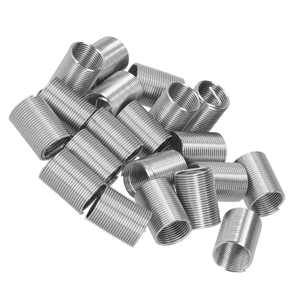 20Pcs Thread Repair M14 X 1.25 Spiral Circle Insert Reducer Nut Threaded Expand Socket Set2.5D