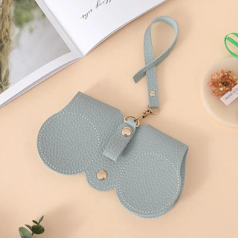 PU Leather Sunglasses Storage Bag Portable Reading Glasses Protective Cover Lightweight Travel Hanging Eyewear Holder