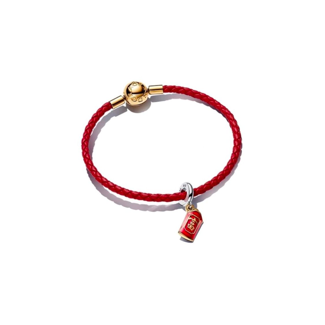 

Pandora Red Packet Story Chain Gold Plated Copper Silver Alloy 925 Silver Leather Synthetic Ruby Cubic Zirconia Bracelet Women bracelet ZT2912 Box,19CM