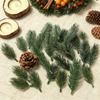 50Pcs Artificial Pine Needles Fake Plant for Christmas Decorations Home Decor New Year 2026 DIY Craft Garlands Gift Accessories