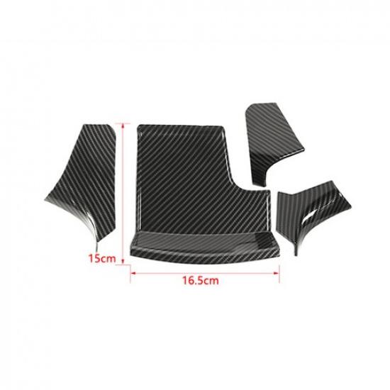 4X Center Gear Shift Storage Box Cover Trim for Dodge Charger 2011+ Carbon Fiber