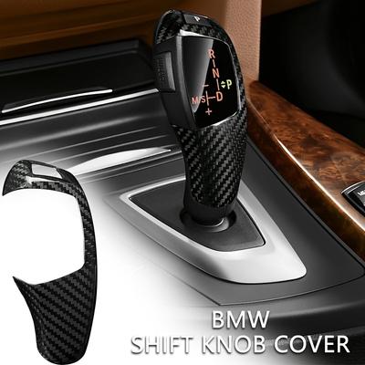 Süsinikkiust käigukangi nupu kaitse BMW F01-F04 F07 F10 F11 F15 F16 F18 F25 F26 F30 F31 F34 F35 jaoks (2009-2020)