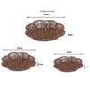 Retro Woven Imitation Rattan Fruit Plate  Wedding Candy Flower Storage